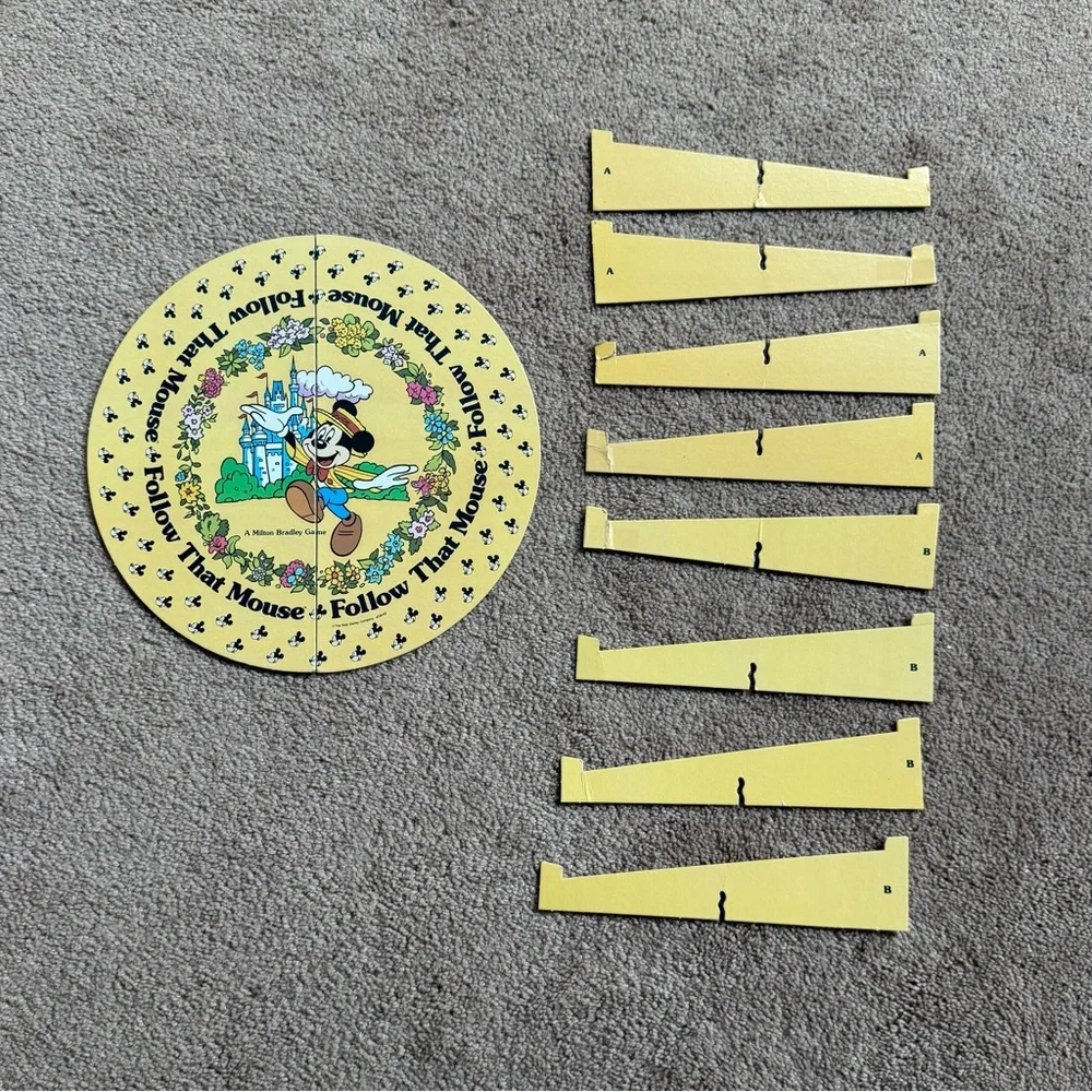 Vintage 1980s Disney Follow That Mouse Game Featuring Mickey Mouse MB